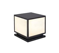 MTDYGHXQ Columna De Luz Exterior IP54 Impermeable Villa Poste Lámpara De Cabeza Moderna Valla De Césped Patio Puerta Pilar Lámpara Cuadrada Paisaje Luz Lámpara De Pie