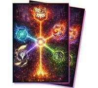 MTG - 100 fundas para tarjetas Secrets of Strixhaven, protector de cubierta con textura en la parte trasera transparente, parte delantera transparente HD y parte trasera mate, ultraduraderas, fundas