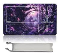 MTG Alfombrilla de juego - 60 cm x 35 cm, arte original, alfombra de juego TCG antideslizante con base de goma y bordes cosidos, Commander TCG Rollbar & Faltbare Kartmatte (con zona, mtg49-1)