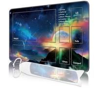 MTG - Alfombrilla de Juegos de 24 x 14 Pulgadas, MTG TCG, con Bordes cosidos, impresión HD, Alfombrilla Antideslizante para Juegos de Cartas, con Funda, árbol de Combate (Color 13)