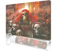 MTG - Alfombrilla de Juegos de 24 x 14 Pulgadas, MTG TCG, con Bordes cosidos, impresión HD, Alfombrilla Antideslizante para Juegos de Cartas, con Funda, árbol de Combate (Color 7)