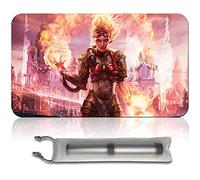 MTG Alfombrillas de juego+bolsa impermeable gratuita, MTG Playmat Table Mat Tamaño 60 x 35 cm, MTG Mouse Pad Compatible con MTG TCG CCG (Chandra, Torch of Defiance)