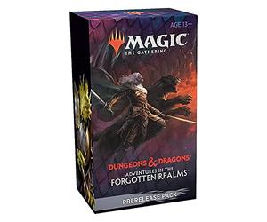 MTG Dungeons and Dragons Adventures in The Forgotten Realms Prerelease Kit - 6 Draft Boosters, Dice, Promo