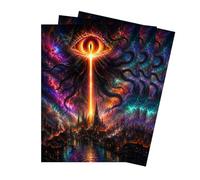 MTG - Fundas para cartas, 100 protectores de baraja de tamaño estándar de 66 x 91 mm, fundas mate de alta calidad para MTG Commander y jugadores de TCG (ojo abisal)