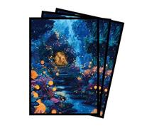 MTG - Fundas para cartas, 100 protectores de mazo de tamaño estándar de 66 x 91 mm, fundas mate premium para cartas coleccionables para MTG Commander y jugadores de TCG (Reino de Agua Azul)