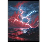 MTG (Izzet Blue/Red Storm) - 100 ct mate TCG Card Art Sleeves by Ai Armor