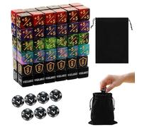 MTG Juego de dados de 79 piezas para Magic The Gathering, contador de palabras clave y habilidades, +1/+1 y -1/-1, contador de vida, D6 dados para MTG, TCG, juego de cartas con bolsa
