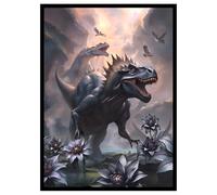 MTG Magic The Gathering (Dinosaurio de loto negro) - 100 fundas mate para tarjetas TCG Ai Armor