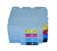 MTGUIWF Cartucho de Impresora vacío Recargable GC31 con Chip ARC de reinicio automático Compatible con Caja de Tinta E2600 E3300 E3350 E5550 E7700 Gx7500