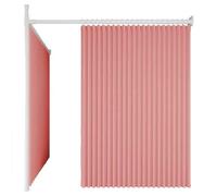 MTHGH Cortina divisoria para Habitaciones，con Barra telescópica，Bloque divisorio para Dormitorio, Cortina divisoria sin Taladro, Cortina Opaca Divisor de habitación, Dormitorio(A4,3.6m/4.1m)