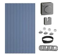 MTHGH Cortina magnética Opaca Estilo acordeón para Puerta de Armario, Plisada, Plegable, Puerta de acordeón, Divisor de habitación, Dormitorio, baño, Sala de Estar(02,W 180*H 180cm)