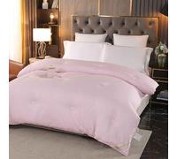 MTHGH Edredones Invierno, Edredón De Invierno Grueso Relleno De Seda De Morera, Manta De Invierno Tamaño Matrimonial, Edredón Grueso De Invierno, Edredón Acolchado Reversible.(*2,220x240cm/3kg)