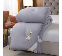 MTHGH Edredones Invierno, Edredón De Invierno Grueso Relleno De Seda De Morera, Manta De Invierno Tamaño Matrimonial, Edredón Grueso De Invierno, Edredón Acolchado Reversible.(*1,150x200cm/1.5kg)