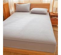 MTHGH Funda De Colchon Protector Colchon Sábana Bajera Acolchada De Soja, De Una Sola Pieza, Gruesa, Antideslizante, Antipolvo, Protector De Colchón.(06,100X200cm)