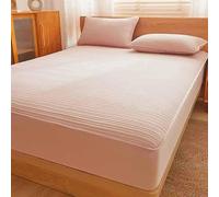 MTHGH Funda De Colchon Protector Colchon Sábana Bajera Acolchada De Soja, De Una Sola Pieza, Gruesa, Antideslizante, Antipolvo, Protector De Colchón.(04,180X200cm)