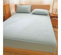 MTHGH Funda De Colchon Protector Colchon Sábana Bajera Acolchada De Soja, De Una Sola Pieza, Gruesa, Antideslizante, Antipolvo, Protector De Colchón.(05,180X220cm)