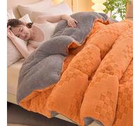 MTHGH Olcha Invierno Edredon Comforter,Manta Gruesa Invierno Cálido Polar, Reversible,Edredon Borreguito,Edredones Sherpa,Cálido Edredón De Invierno Grueso(*1,150 * 200cm/2.5kg)