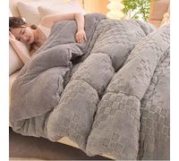 MTHGH Olcha Invierno Edredon Comforter,Manta Gruesa Invierno Cálido Polar, Reversible,Edredon Borreguito,Edredones Sherpa,Cálido Edredón De Invierno Grueso(*2,220 * 240cm/5kg)