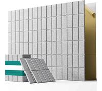 MTHGH Paquete de 12 Paneles de insonorización autoadhesivos para Paredes,30x30cm,Estudios de grabación, Salas de Juegos y oficinas,Pared Creativa para Fondo de Pared(E)