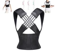 Mtjbfv Adjustable Back Posture Belt Office Home Gym Unisex，fevan Corrector Postura Espalda Premium Ajustable，lower Back Stretcherback Correction，posture Corrector for Men-Noir||L