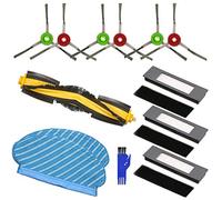 MTKD® Accesorios de Recambio para Aspiradora Ecovacs Deebot OZMO 950 - Kit de Cepillos Filtros y Mopas - Pack de 16 PCS