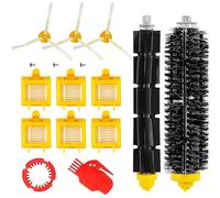 MTKD® Kit de 13 Repuestos Compatible con iRobot Roomba Serie 700 (700, 760, 770, 780 y 790) - Kit Accesorios (Cepillos Lateral, Filtros, Cepillo de Cerda y etc..) para Aspirador Robot.