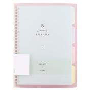 MTKSFDC Cuaderno Recargable Binder Notebook A4/B5/A5 Loose Leaf Spiral Notebook Paper Diary Removable Simple Thickened Coil Shell Notebook(Green,B5)