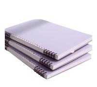 MTKSFDC Cuaderno Recargable Loose Leaf Notebook Detachable Coil Notebook Notebook Blank Horizontal Line Grid Grid Diary(A4 Square)