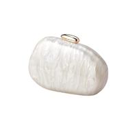 MTKSFDC Saco de concha Bolso bandolera de boda, bolso de hombro con forma de concha, bolso de mano de fiesta de noche, bolso de lujo, cartera for mujer(White)