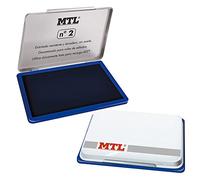 MTL- Tampón metálico de sellar, 109 x70 mm, color azul, Dohe 79530)