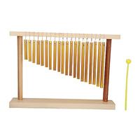Mtlaveshy Chimes de viento de 20 tonos Instrumento de percusión de una sola Toy musical educativo para niños para enseñar programas para niños y capacitación musical de madera
