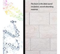 Mtlavichness 12pcs Poliéster Aislamiento acústico y térmico Paneles de pared insonorizados Retardante de llama de alta densidad Reducir ecos para sala de música Estudio KTV