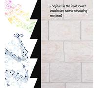 Mtlavichness 24pcs Studio Paneles de espuma acústica Aislamiento acústico de alta densidad Insonorizado Absorbente de sonido Retardante de llama para estudio KTV Broadcast Family