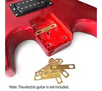 MTLAVISH MX0312D 8pcs Cuelas de guitarra cuello de la construcción de latón que mejora el sonido de la guitarra para guitarra eléctrica y bajistas con 02 mm 05 mm