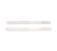 MTLAVISHE FRET FLET FRET Protector Reparte Proteger Función de medición de la guitarra Banjo Mandolina de acero inoxidable 2 PCS 15 x 1 2 x 0 5cm 14g