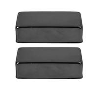 MTLAVISHE La cubierta de guitarra eléctrica de guitarra material cerrado Material de latón para una calidad de sonido transparente en la guitarra con 2 pcs y bobina dual (Black)