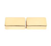 MTLAVISHE La cubierta de guitarra eléctrica de guitarra material cerrado Material de latón para una calidad de sonido transparente en la guitarra con 2 pcs y bobina dual (Gold)