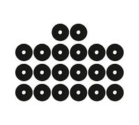 MTLAVISHESS 20 PCS Cymbal Lander Pads Piezas de repuesto de repuesto Piezas de repuesto no desvanecientes Mejora de la superficie lisa El sonido evita la colisión para el (Negro)