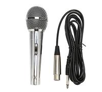 MTLAVISHIS Handheld Wired Moving Coil Tipo de micrófono All Material de Metal Filtro de Alta LGOTO Área de Recogida de Sonido Grande para el hogar KTV Reunión con