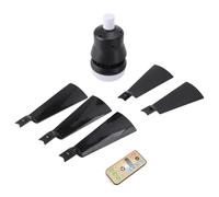 MTLAVISHIS Luz del ventilador de techo con control remoto Ajuste de funciones múltiples para la cocina de dormitorio ideal para varios espacios interiores Dimmable 3 color Temp 3 (Negro)