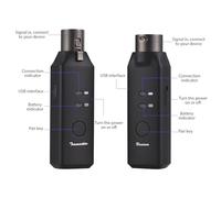 MTLAVISHIS M Vave Wireless XLR Transmisor y de micrófono inalámbrico de receptores para micrófonos dinámicos Transmisión de audio Latencia Ideal para presentaciones en vivo
