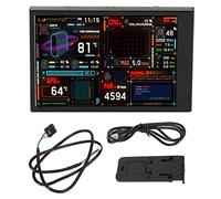 MTLAVISHIS Monitor de Temperatura de la computadora 3.5 Pulgadas IPS Dual USB C Temo Editor de Tema Personalizable Monitor de Datos de CPU para CPU para chasis Argb