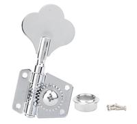 MTLAVISHIS Silver Steel Vintage Open Bass Tuner Tune Tuner Herramienta de ajuste Faint, una opción duradera para la derecha de los bajos eléctricos, las perillas de los (Para la fila derecha)