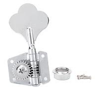 MTLAVISHIS Silver Steel Vintage Open Bass Tuner Tune Tuner Herramienta de ajuste Faint, una opción duradera para la derecha de los bajos eléctricos, las perillas de los (Use la fila izquierda)
