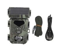 MTLAVISHIS Solar Trail Camera 1080p 30FPS 20MP Cámara de Juego de 60 Grados Angulización Visión Nocturna IP65 Velocidad de activación de 0.45s para el monitoreo de la Vida