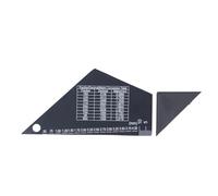MTLAVISHISH Guitar String Action Gauge Regla Herramienta El material de acero inoxidable de alta dureza asegura la durabilidad para el ajuste y la medición de la cuerda de la