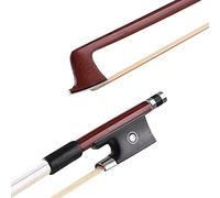 MTlavISHISH Nivel de concierto 44 Violín Fiddle Bow Bell Bell Balanced Ipe Wood Stick Frog con caballo premium para actuaciones profesionales