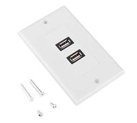 MTLAVISHISH PORT USB2 0 Panel de pared Panel de pared Alta confiabilidad Impacto resistente Fácil de instalar para construir Decoración del hotel Material ABS aproximadamente 11 5