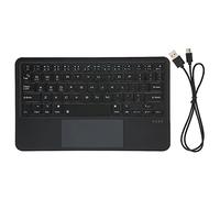 MTLAVISHISH SEBLITOR Multi -Touch inalámbrico pequeño Teclado Recargable portátil Recargable para Uso versátil en tabletas iOS Dispositivos Android y PC de con 10 m de Distancia (Negro)