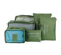 MTLAVISHISH Travel Storage Bag Set Construcción de Tela de Nylon de con Tela de Red Transpirable El Ideal para Viajar y el Equipaje Que la organización Viene con 6 Piezas Que (Vert)